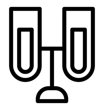 test tüp vektör simgesi