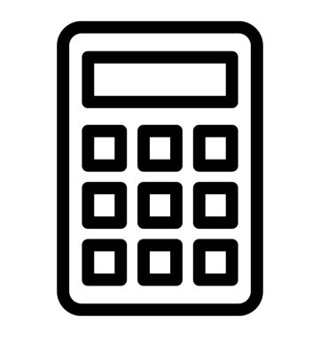 Hesap makinesi vektör simgesi