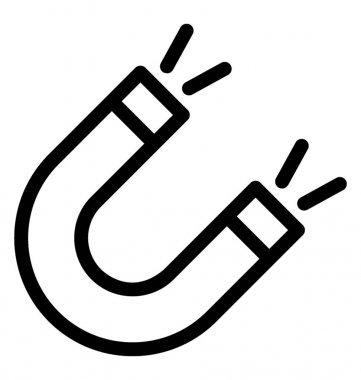 mıknatıs vektör simgesi