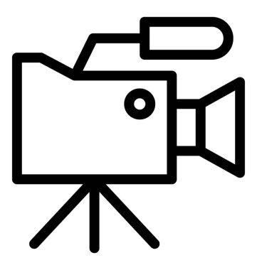 video kamera vektör simgesi