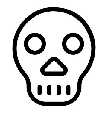 Kafatası vektör simgesi