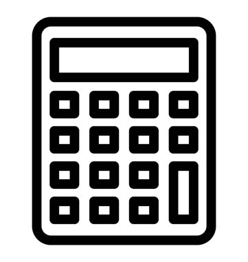 Hesap makinesi vektör simgesi