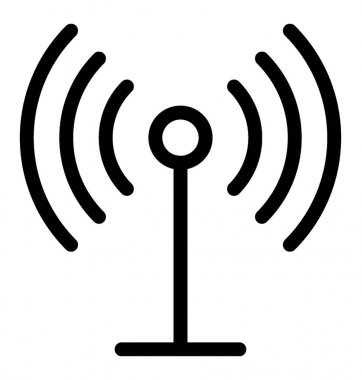 Kablosuz anten vektör simgesi