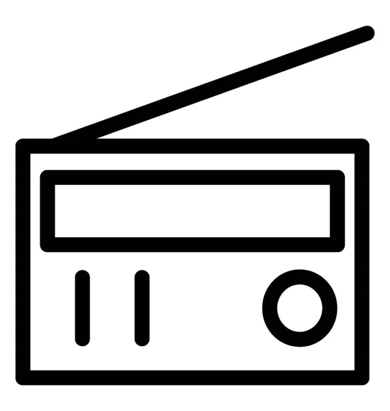 Ícone de vetor de rádio — Vetor de Stock