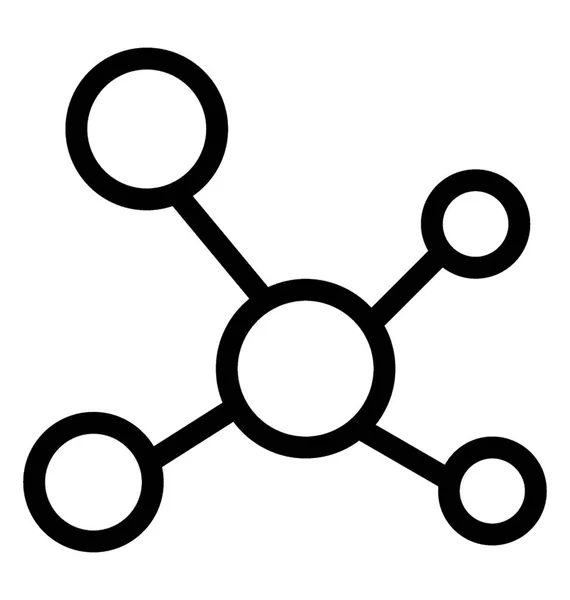 Icône vectorielle atome — Image vectorielle