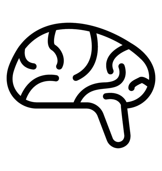 Icône de vecteur cérébral — Image vectorielle