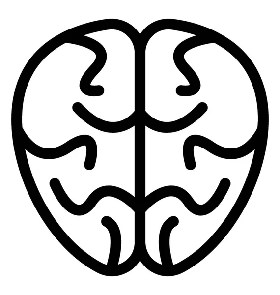 Icône de vecteur cérébral — Image vectorielle
