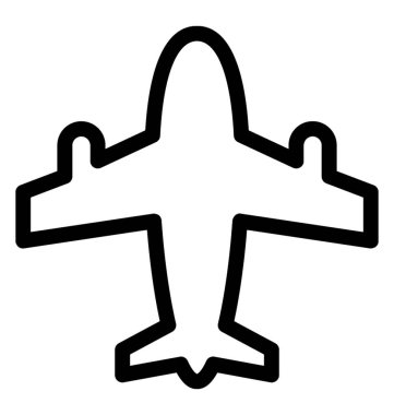 Uçak vektör simgesi