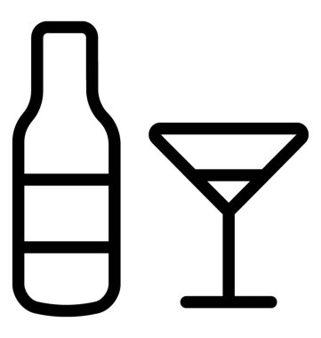 İçki vektör simgesi