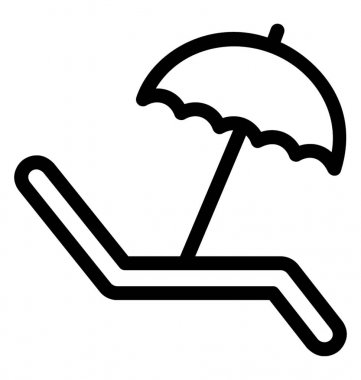 Vektör simge güneşlenmek