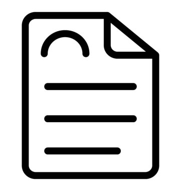 Belge vektör simgesi