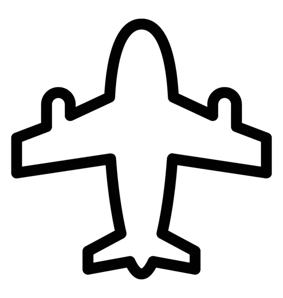 Flugzeug-Vektorsymbol — Stockvektor