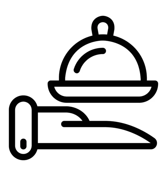 Icono de vector de plato — Vector de stock
