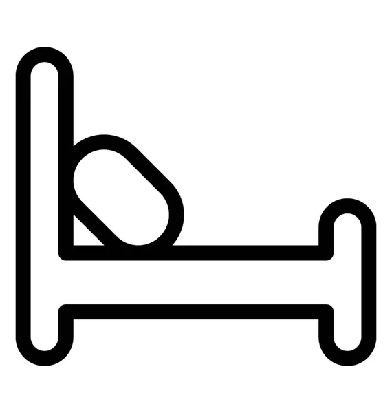 Ícone do vetor cama — Vetor de Stock