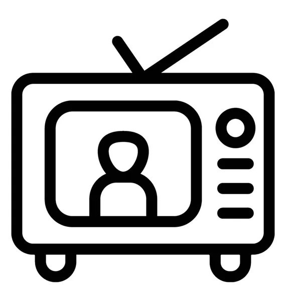 Icono del vector de TV — Vector de stock