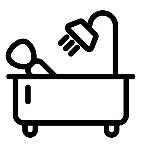 Bathtub Vector Icon — Stock Vector