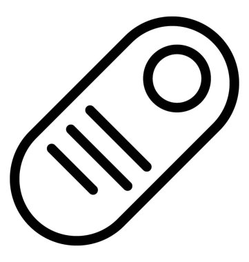 Kapı askı vektör simgesi