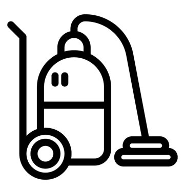 Süpürge Temizleyici vektör simgesi