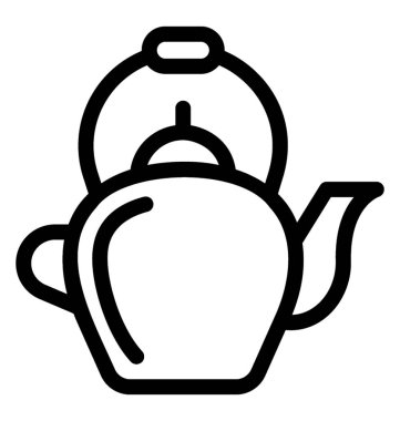 Çaydanlık vektör simgesi
