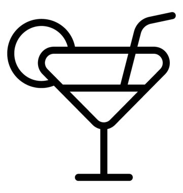 Kokteyl vektör simgesi