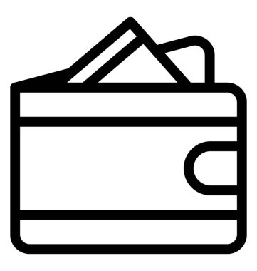 m-cüzdan vektör simgesi