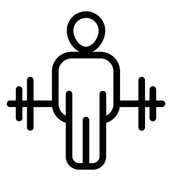 Vektorsymbol Gewichtheben — Stockvektor