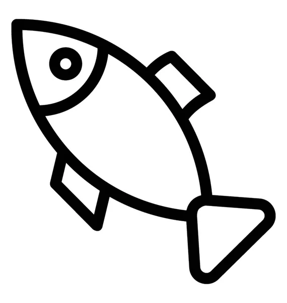 Icône vectorielle poisson — Image vectorielle