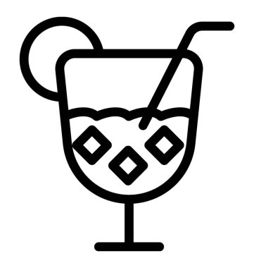 Kokteyl vektör simgesi