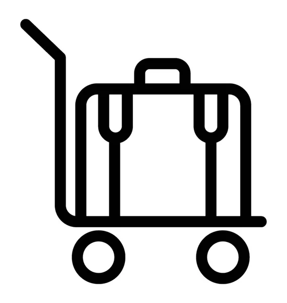 Trolley Vector Icon — Stock Vector