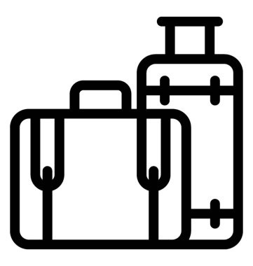 Bagaj vektör simgesi