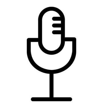 Mic vektör simgesi
