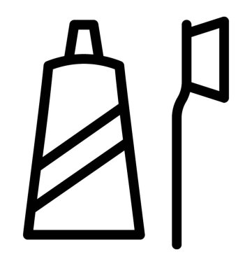 Diş fırçası vektör simgesi