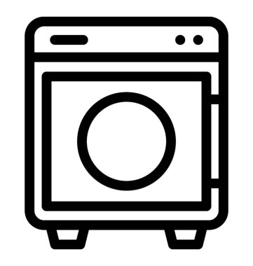 Çamaşır makinesi vektör simgesi