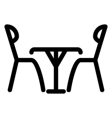 Yemek Masası vektör simgesi