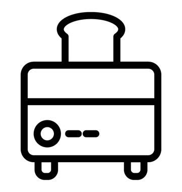 Ekmek kızartma makinesi vektör simgesi