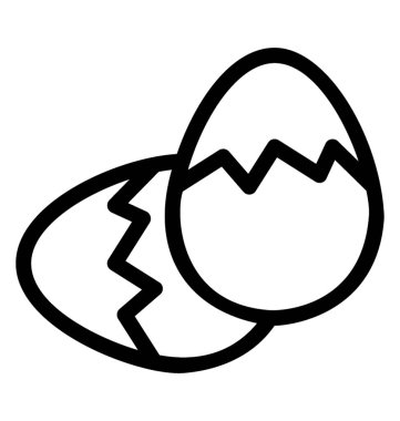 Paskalya yumurtası vektör simgesi