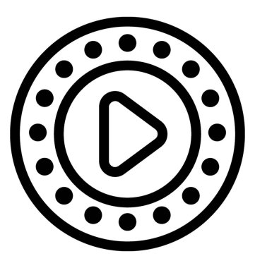 ortam oynatıcı vektör simgesi