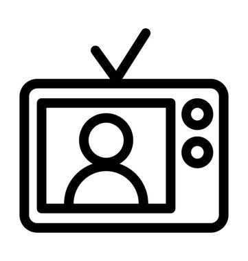 televizyon vektör simgesi