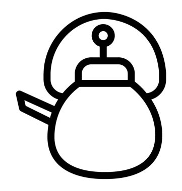 Çaydanlık vektör simgesi