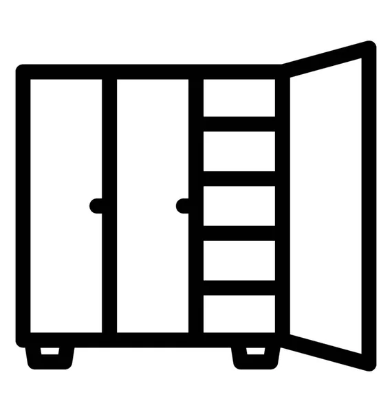 Ícone de vetor de armário — Vetor de Stock