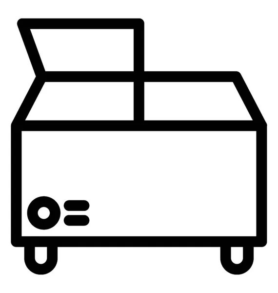 Diepvries vector pictogram — Stockvector