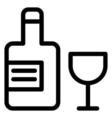 İçki vektör simgesi