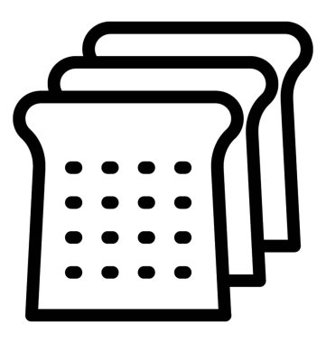 Tost vektör simgesi