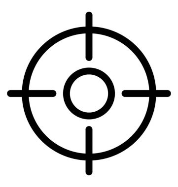 Crosshair vektör simgesi