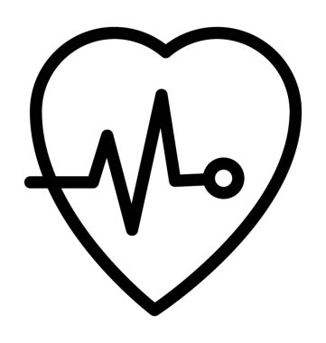 Yaşam çizgisi vektör simgesi