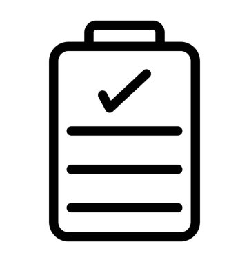 Denetim listesi vektör simgesi