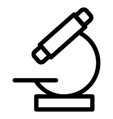 Mikroskop Vektör Simgesi