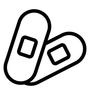 Bandaj vektör simgesi