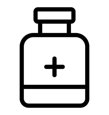 ilaç kavanozu vektör simgesi