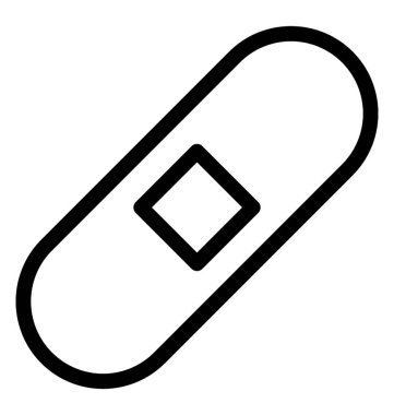 Bandaj vektör simgesi